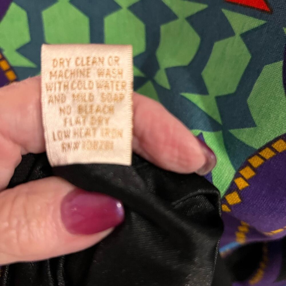 Aidan Aidan Mattox Multicolor Aztec Print Jersey … - image 5